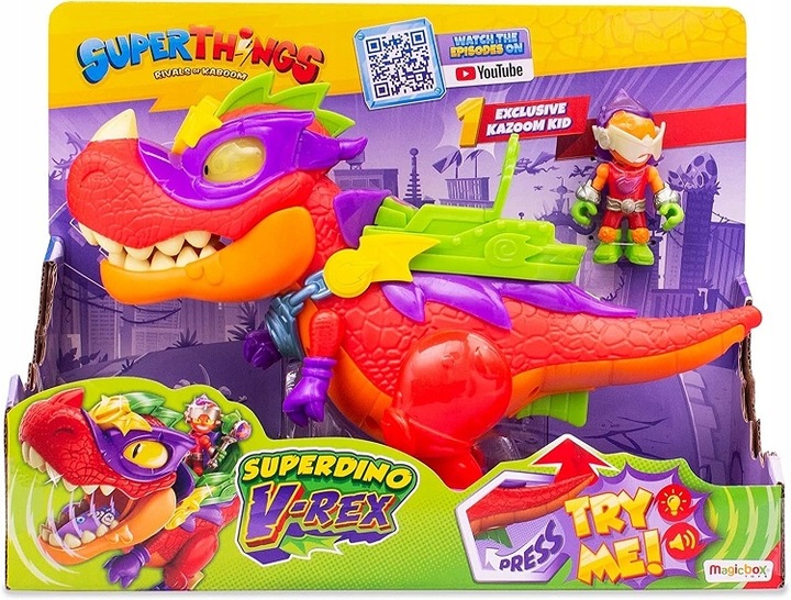 SUPER THINGS ZINGS DINOZAUR SUPERDINO V-REX 20296