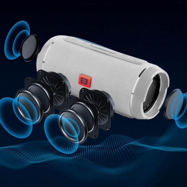 MOCNY GŁOŚNIK BLUETOOTH USB SD PRZENOŚNY BEZPRZEWODOWY RADIO WIEŻA