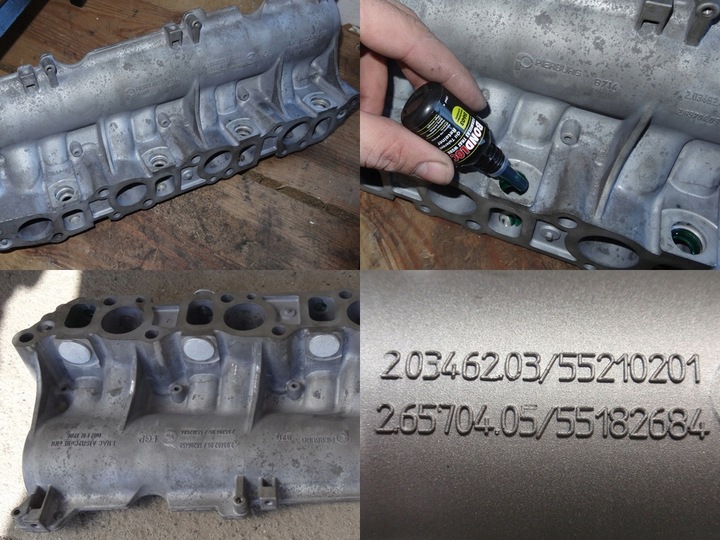 Zaślepki kolektora OPEL FIAT SAAB 1.9 CDTI JTD TiD