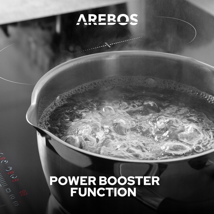 Arebos - Płyta indukcyjna ze strefami Flex | 7200 W | 4 płyty