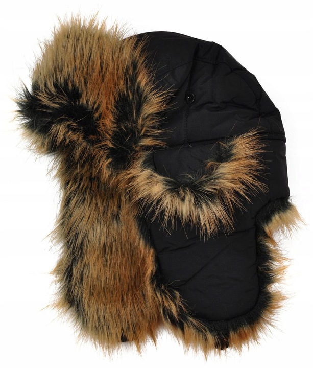 Czapka uszanka Alaska - futrzana, zimowa, ocieplona dla mężczyzn