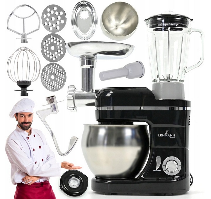 ROBOT KUCHENNY PLANETARNY MIKSER BLENDER SZKLANY DUŻA MISA