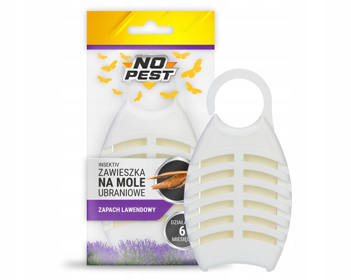 LAWENDOWA ZAWIESZKA ŚRODEK NA MOLE UBRANIOWE ODZIEŻOWE NO PEST (5 SZT)