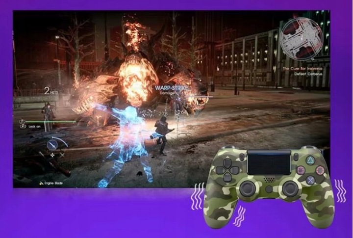 KONTROLER BEZPRZEWODOWY DO PS4 PAD DOUBLESCHOCK WIBRACJE NOWY AI&JL