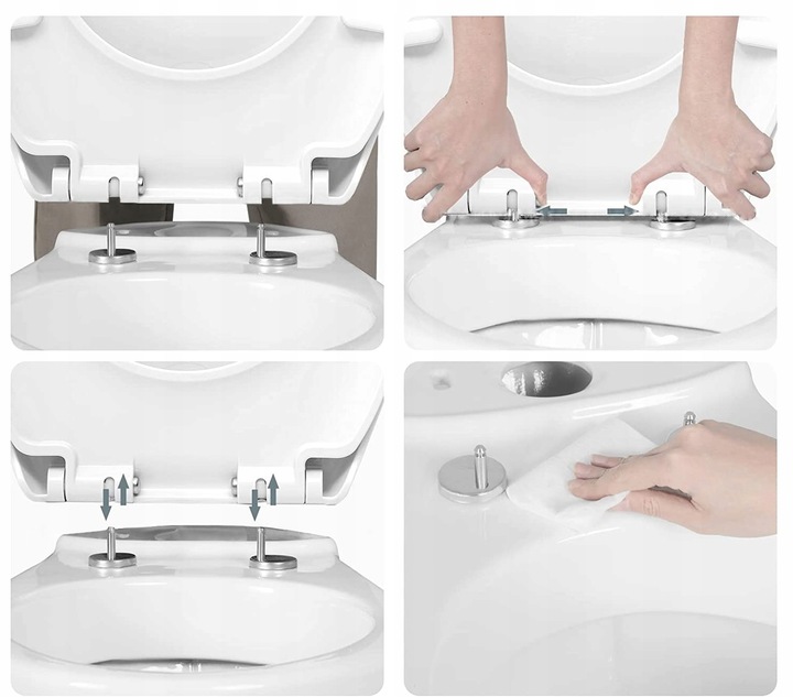 DESKA SEDESOWA KLOZETOWA WOLNOOPADAJĄCA UNIWERSALNA DUROPLAST WC CS