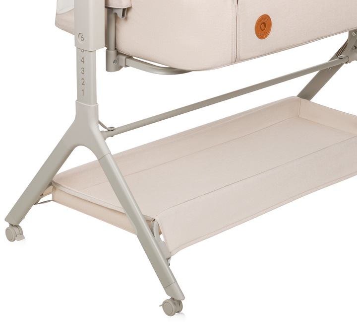 LIONELO LEONIE PLUS łóżeczko dostawne dostawka 3w1 BEŻOWE