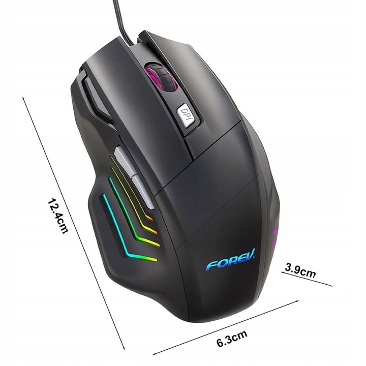 MYSZKA GAMINGOWA MYSZ DLA GRACZY PRZEWODOWA KOMPUTEROWA LED RGB