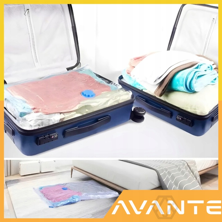 12X WORKI PRÓŻNIOWE NA UBRANIA POŚCIEL TORBY 4 ROZMIARY + GRATIS POMPKA