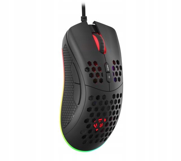 Mysz Genesis Krypton 555 USB RGB LED Gamingowa Czarna