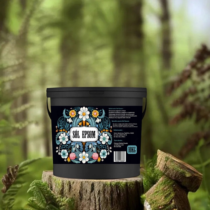 SOL DO KAPIELI MASAŻU SIARCZAN MAGNEZU EPSOM MAGNEZOWA 10KG ZDROWOTNA SPA