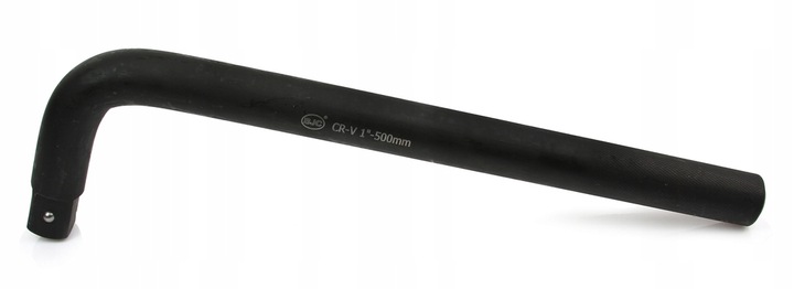 Pokrętło klucz fajkowy do kół typ L 1'' cal 500mm CZARNE KUTE MOCNE ORG.BJC