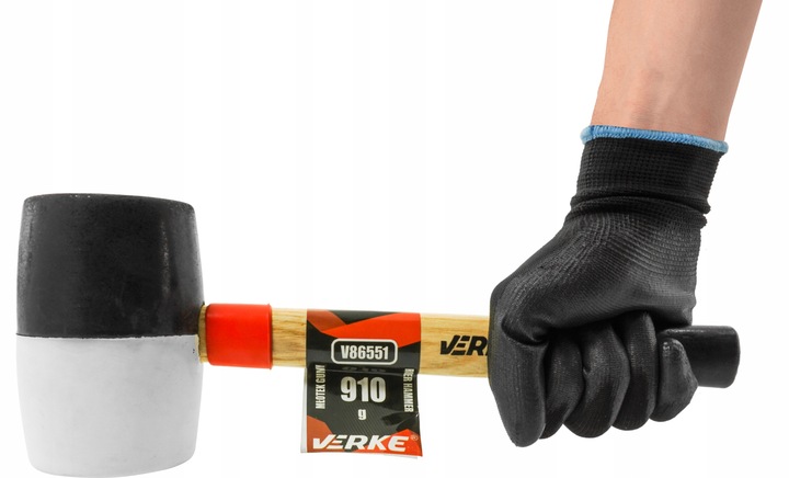 MŁOTEK GUMOWY BRUKARSKI BLACHARSKI DO KOSTKI BEZODRZUTOWY 910g FIBERGLASS