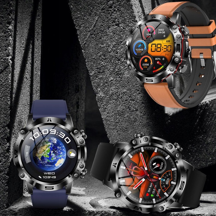 SMARTWATCH ZEGAREK MĘSKI KARDIOWATCH POMIAR GLUKOZY CUKRU EKG MENU POLSKIE