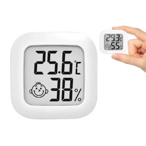 TERMOMETR CYFROWY ELEKTRONICZNA STACJA POGODY HIGROMETR POKOJOWY 4