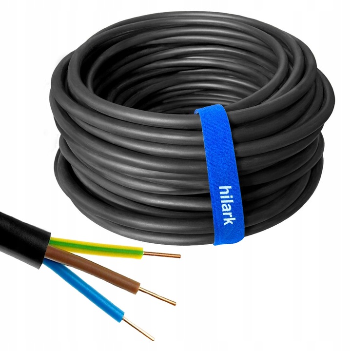 Kabel Przewód ziemny NYY-J 3x2,5mm² 0,6/1kV YKY 50m