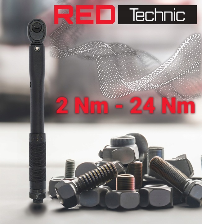 Klucz DYNAMOMETRYCZNY do Kół 1/4'' 2-24Nm z Blokadą Certyfikat