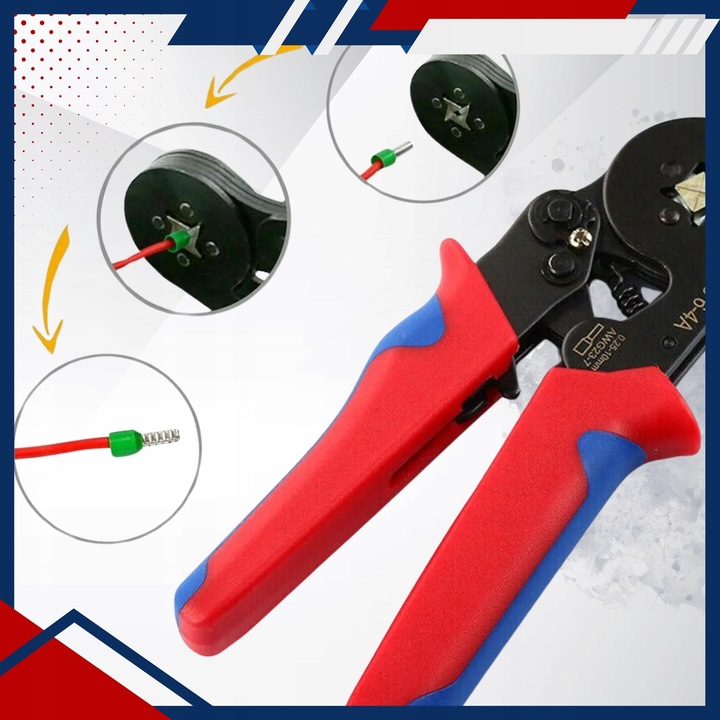 ZACISKARKA PRASKA 1800 TULEJEK KONEKTORÓW KOŃCÓWEK KABLI PRZEWODÓW