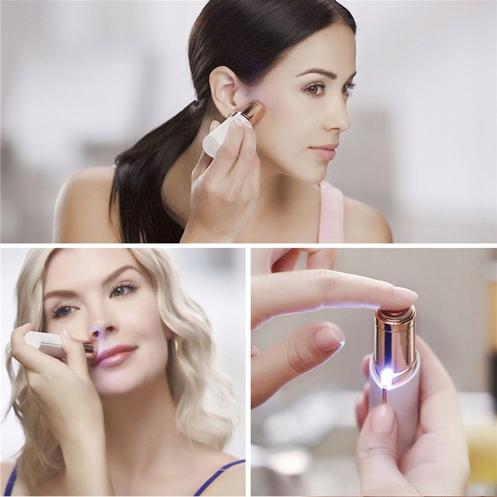 DYSKRETNA GOLARKA DO TWARZY DEPILATOR DAMSKI DEPILACJA TRYMER MINI