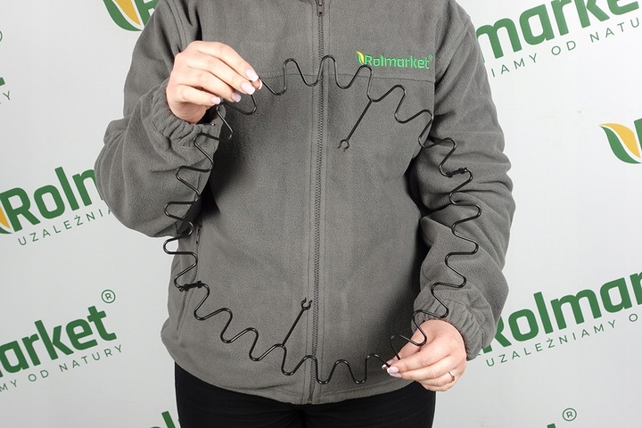 Podpora Obejma 10szt do Kwiatów Hortensji Ring Podpory Roślin Pędów Czarna