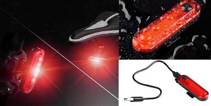 Mocna Lampka ROWEROWA Światło LED przód + tył 2000lm latarka 10000mAh ROWER