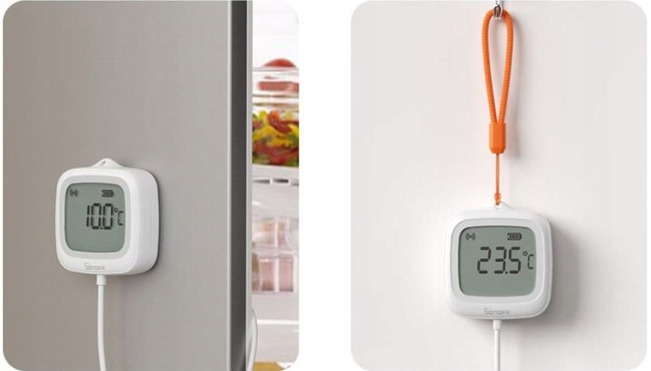 Sonoff SNZB-02LD Termometr Zigbee z sondą 1.5m IP65 wyświetlacz LCD