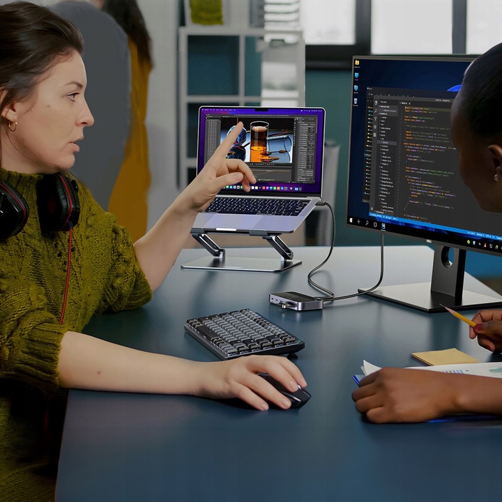 UGREEN PRZEŁĄCZNIK SWITCH 3X USB-A 3.0 USB-C 5Gb/s + 2 x KABEL USB-A 1,5M