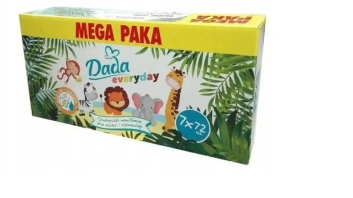 Chusteczki nawilżane DADA EVERYDAY 7 x 72 szt.