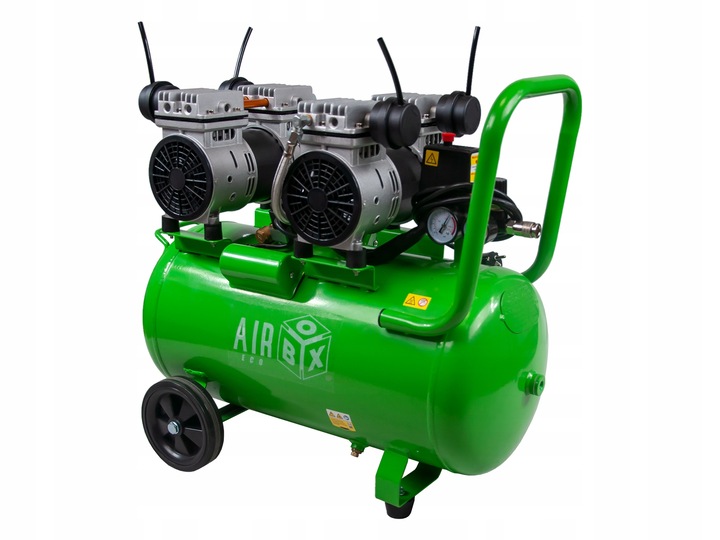 Kompresor Sprężarka 50l Bezolejowy 4 Tłoki 3kW Nabicie 1:06 Zestaw