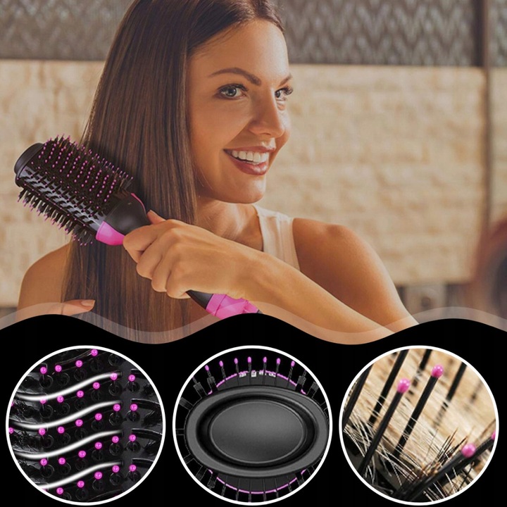 SZCZOTKA SUSZARKA 4W1 WŁOSÓW PROSTOWNICA LOKÓWKA Duża Moc 1000W Szybka