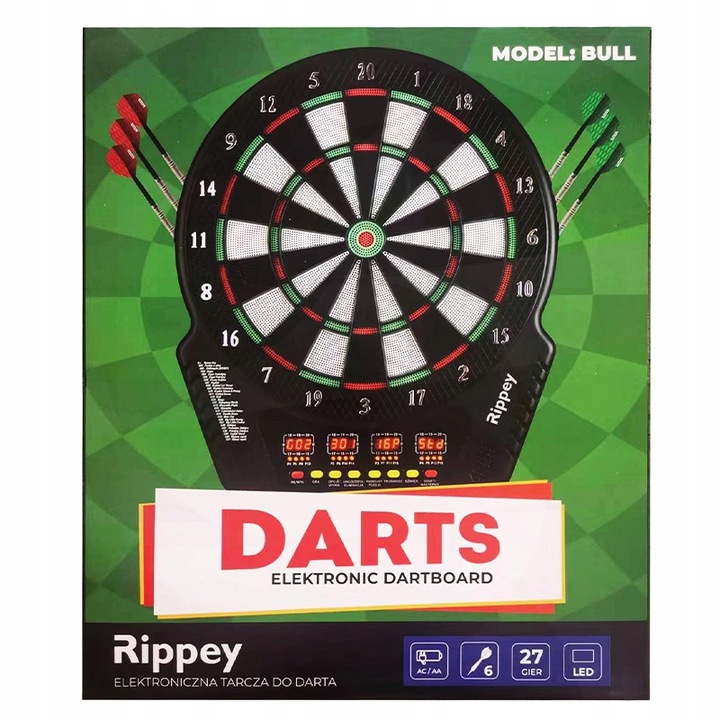 DART TARCZA ELEKTRONICZNA DO GRY W RZUTKI BULL