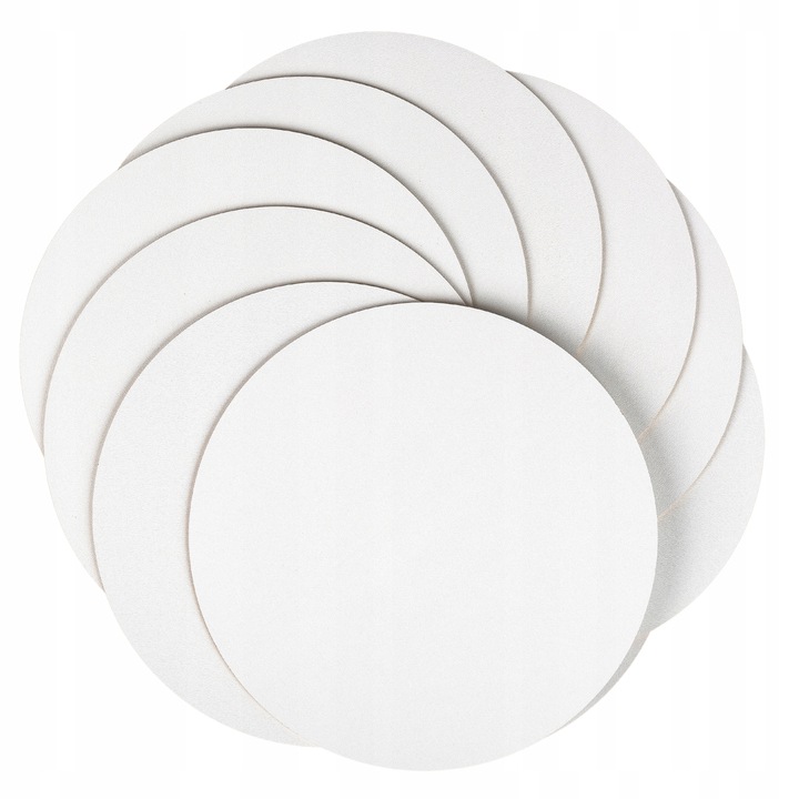 PODKŁAD PODKŁADKI POD TORT 26 CM 10 SZT HDF OKRĄGŁY BIAŁY BEZZAPACHOWY