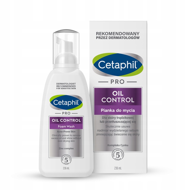 Cetaphil PRO Oil Control 236 ml pianka oczyszczająca do cery trądzikowej
