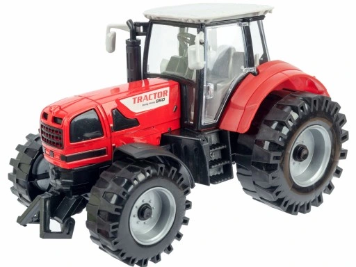 Duży Traktor z Przyczepą Ciągnik NAPĘD Ruchome elementy