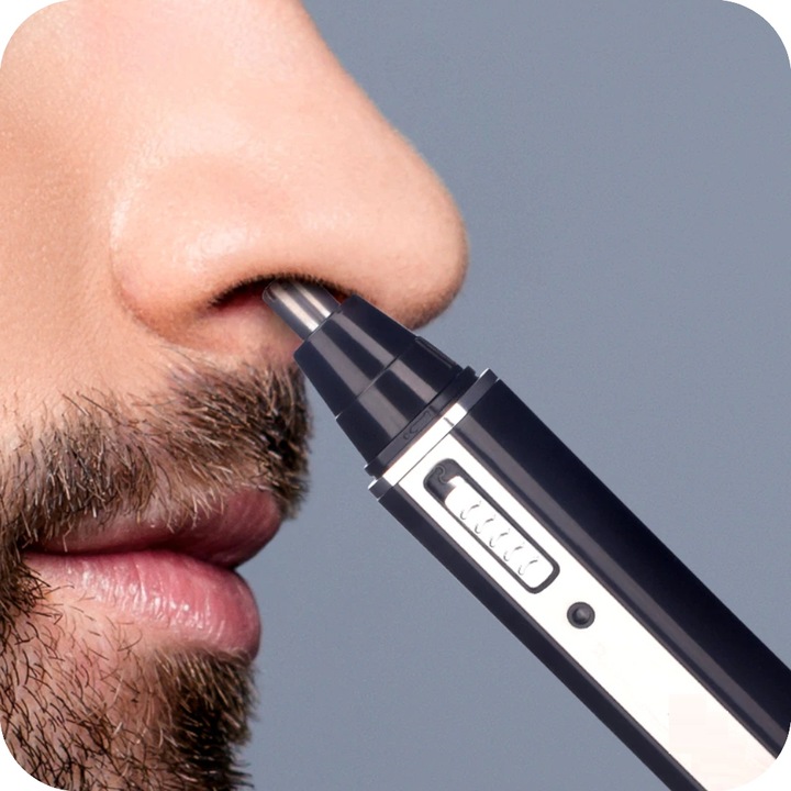 TRYMER GOLARKA DO NOSA USZU GOLENIE BRODY WŁOSÓW ZAROSTU 4w1 MOCNY grzebień