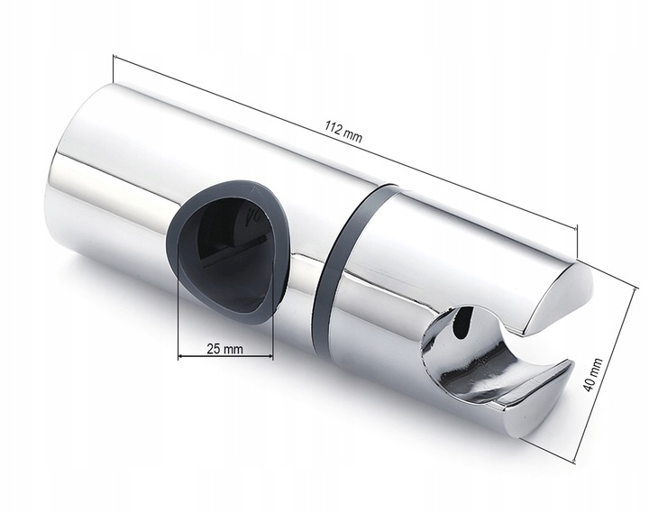 UCHWYT Wieszak na słuchawkę prysznicową do drążka prysznicowego suwak