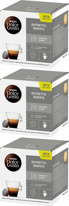 Kapsułki do Dolce Gusto Nescafe Dolce Gusto Ristretto Barista 16 szt. x3