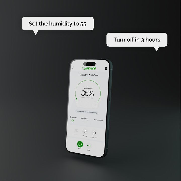 Hybrydowy osuszacz i oczyszczacz powietrza Meaco Arete Two 25L Wi_Fi