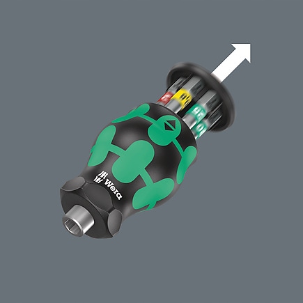 WERA RĘKOJEŚĆ STUBBY Z MAGAZYNKIEM I 6 BITAMI