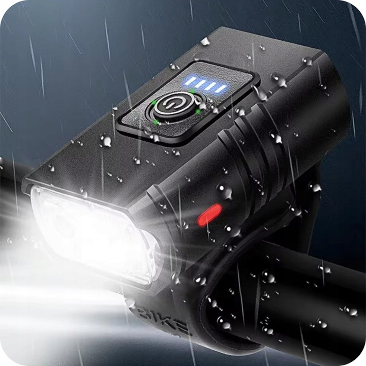 MOCNE LAMPKI ROWEROWE KIERUNKOWSKAZY OŚWIETLENIE PRZÓD TYŁ LED WODOODPORNE
