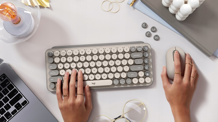 Bezprzewodowa Klawiatura mechaniczna Logitech POP Keys Bluetooth / USB Bolt