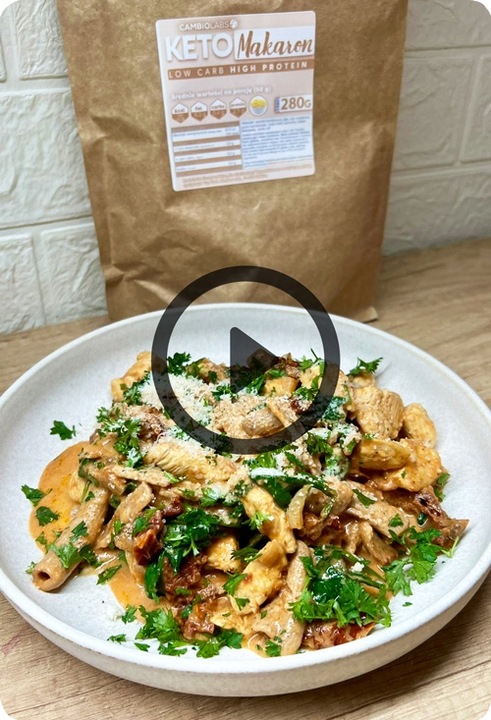 KETO MAKARON PENNE Dieta ketogeniczna CambioLabs bez cukru i węglowodanów