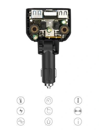 ROZDZIELACZ GNIAZDA ZAPALNICZKI 12-24V 3xUSB QC PD
