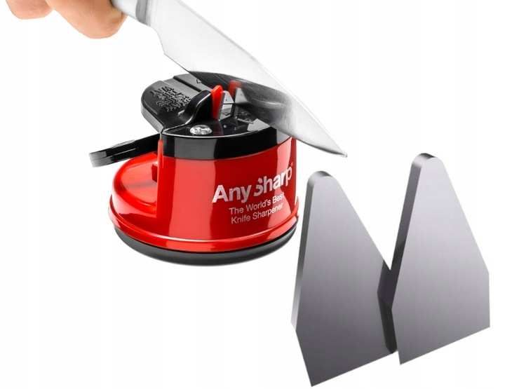 Ostrzałka do noży osełka AnySharp Classic Red