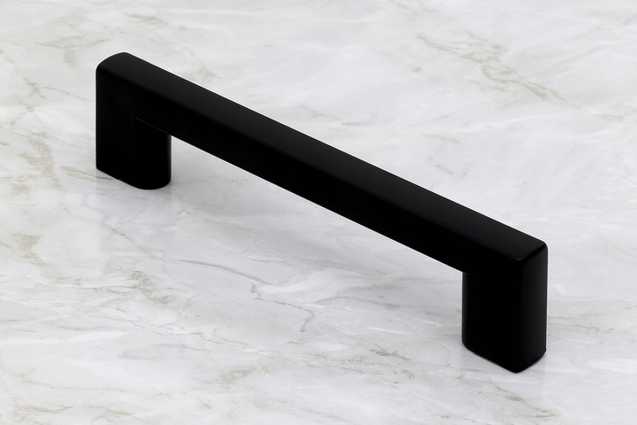 10x UCHWYT MEBLOWY CZARNY UCHWYT DO MEBLI KUCHENNYCH UCHWYT DO SZAFKI