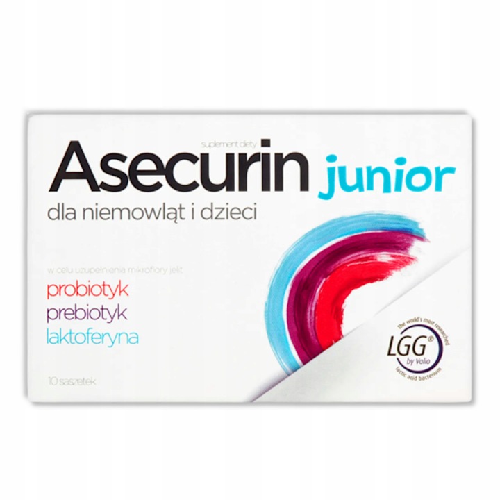 Asecurin Junior dla niemowląt i dzieci, 10 sasz.