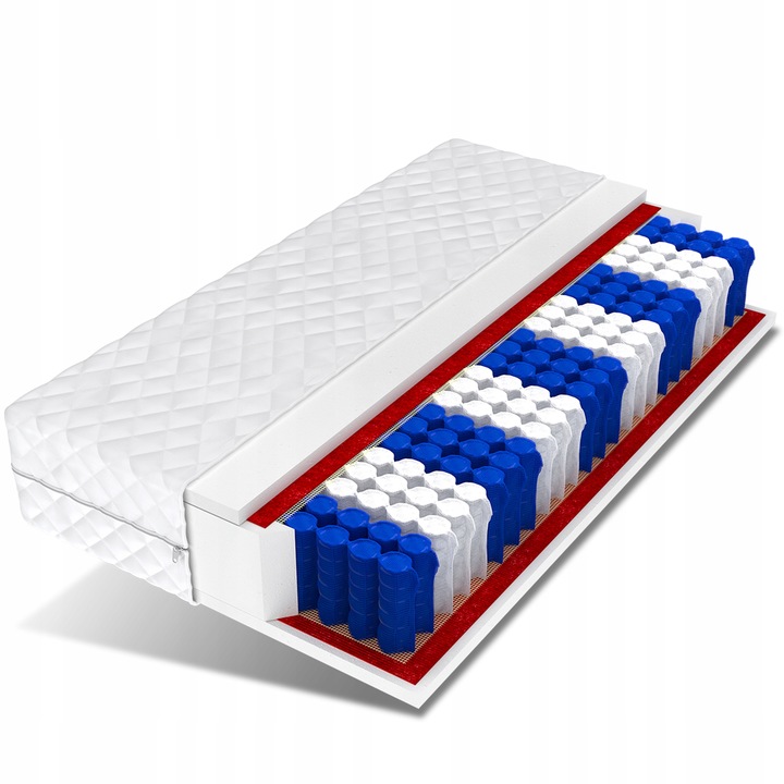 Materac 80x200 pocket 9 stref METIS DoubleHARD