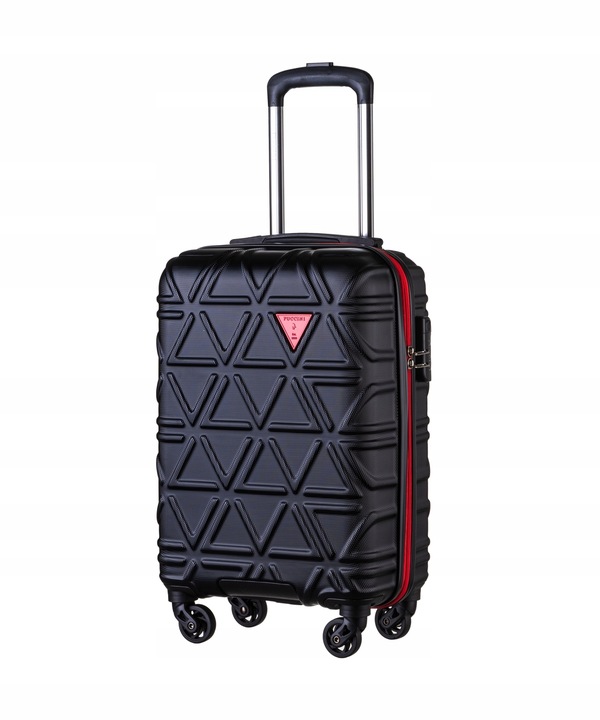 Walizka Kabinowa Podróżna Twarda Na Kółkach ABS PUCCINI Czarna ABS018C 1