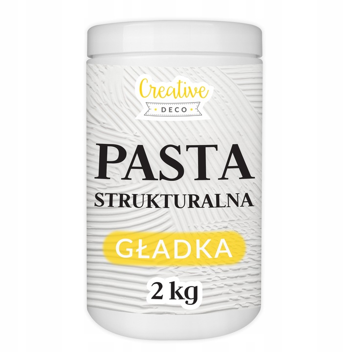 Pasta strukturalna gładka biała do tworzenia struktur i efektów 3D 2kg