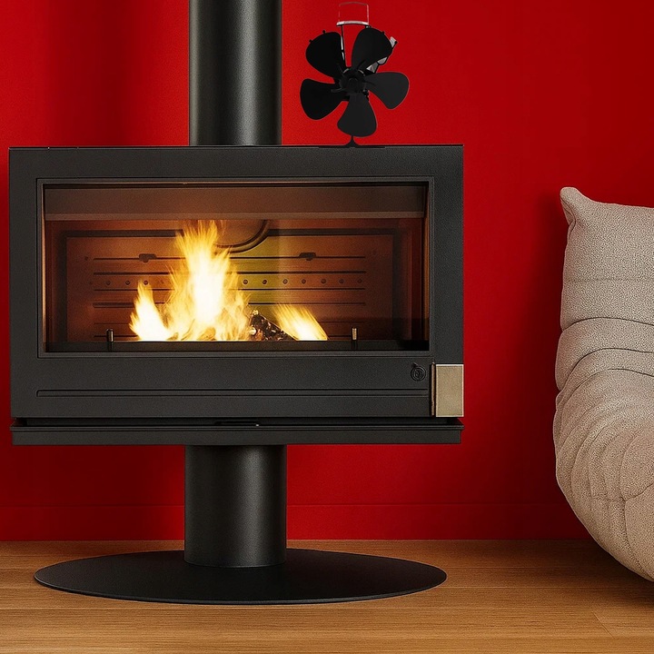 Wentylator Kominkowy Zasilany Ciepłem Termoelektryczny Wiatrak bez Prądu