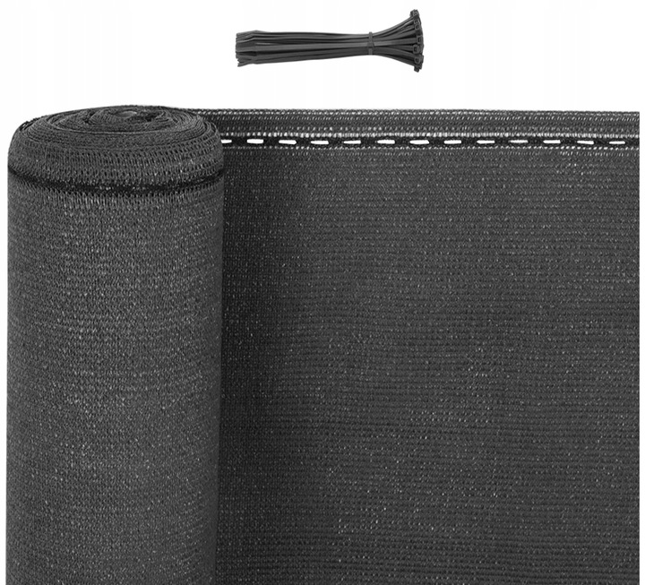 SIATKA CIENIUJĄCA 95% OSŁONA PŁOT 1,50mx10m GRAFIT